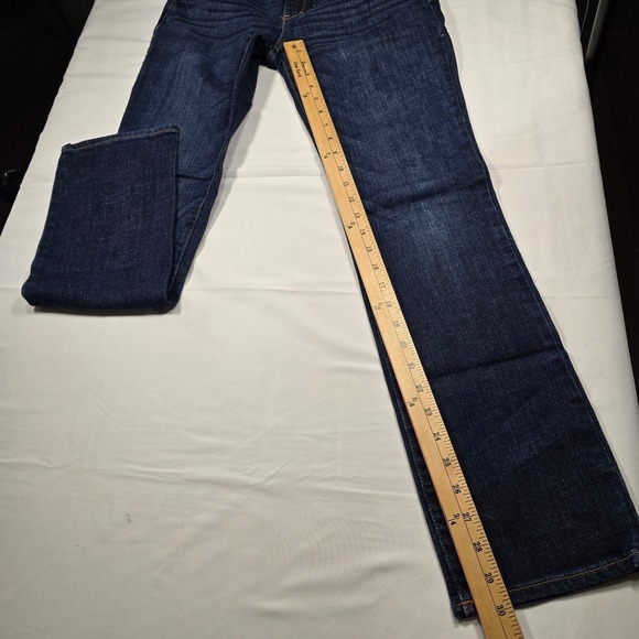 Y2k Abercrombie & Fitch Erin Slim Bootcut Jeans Dark Wash Stretch 4S W27 L31 - Picture 7 of 10